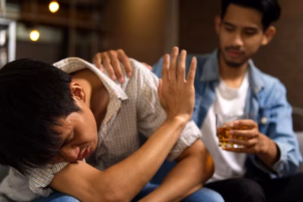 alcohol and anxiety; reject drinks
acceptance path