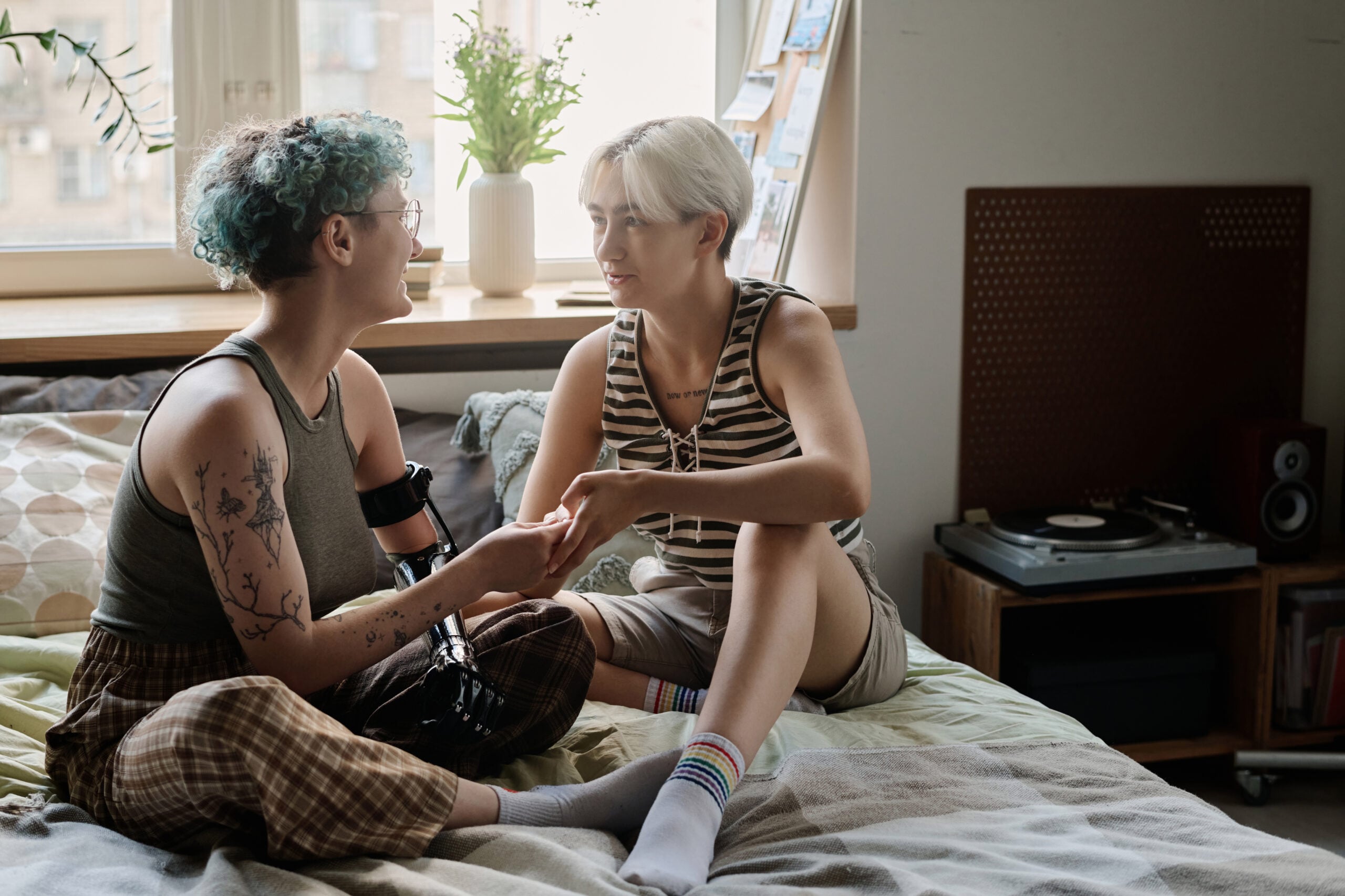Partner navigating mood changes in bipolar relationships with understanding and support