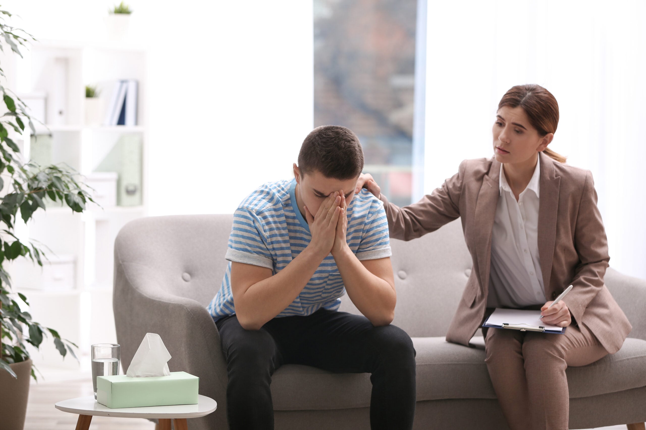 Counseling session supporting someone with high functioning depression