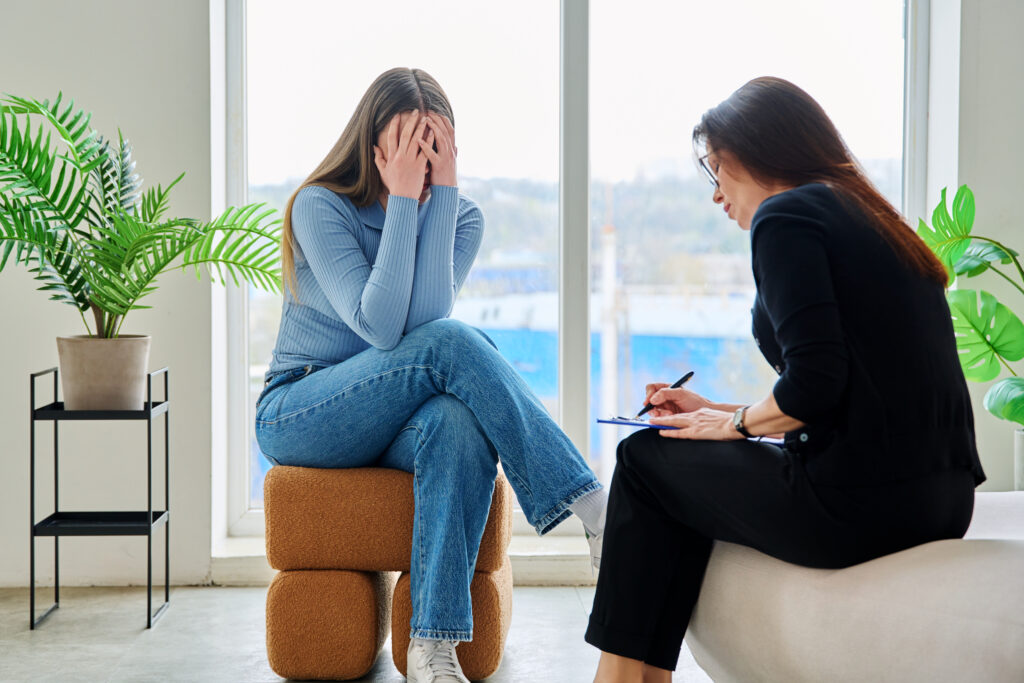 Counseling conversation about recognizing rapid cycling bipolar disorder patterns near Grogan’s Mill.