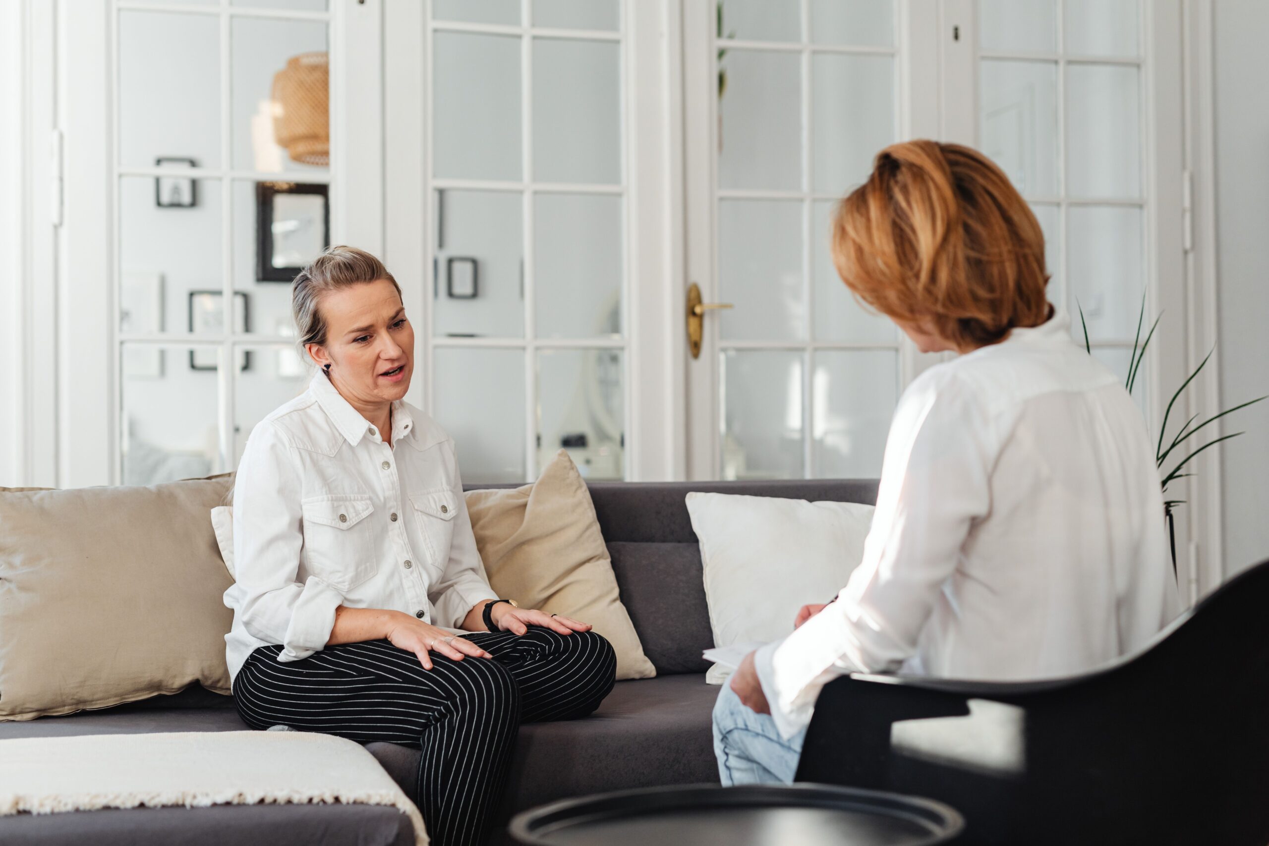 pexelskarolag6255607 Acceptance Path Counseling Person discussing persistent guilt and Real Event OCD with a counselor