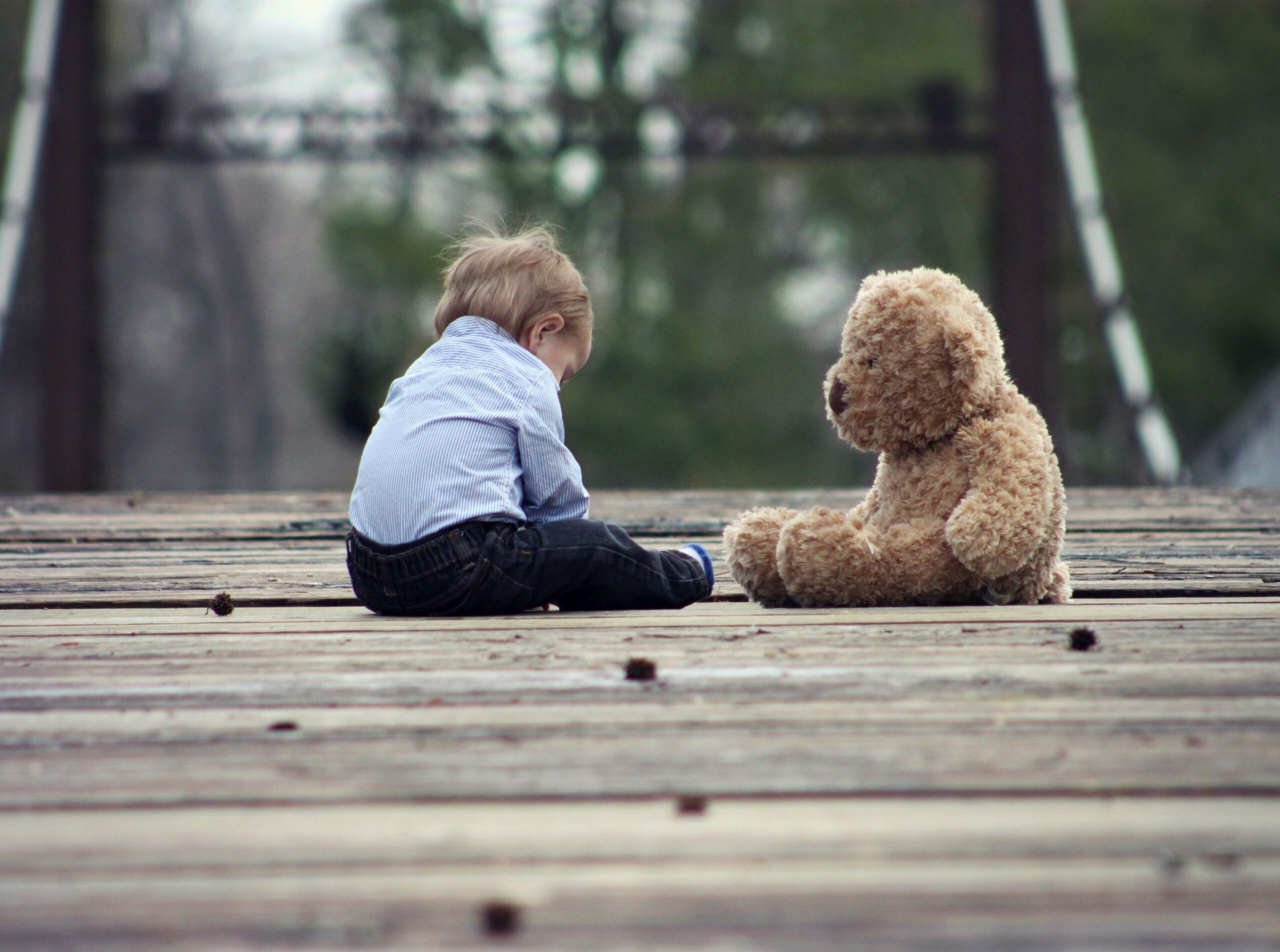 Childhood trauma in adults having a conversation while seated together